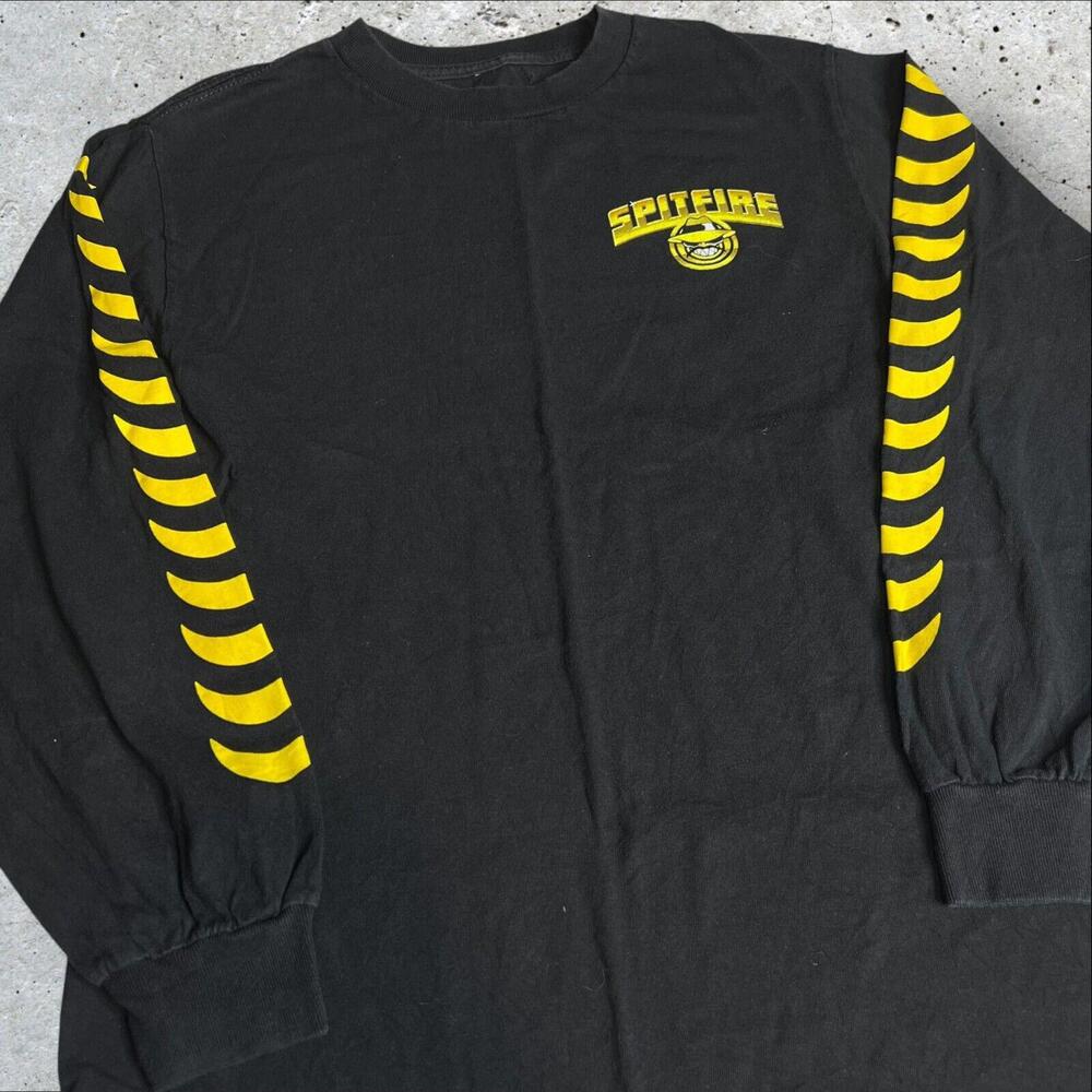 Spitfire Men`s Black Long Sleeve Graphic Shirt Size‎ S